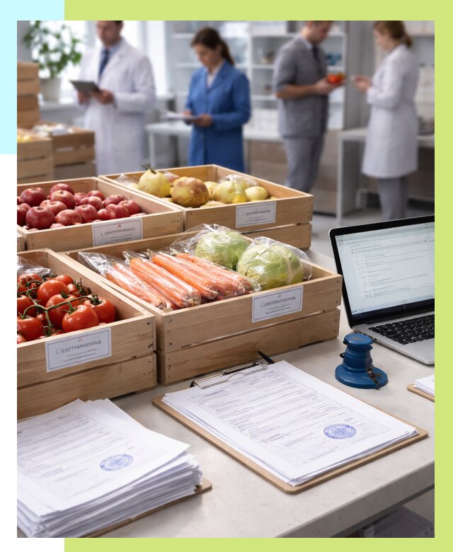 Сертификация овощей и фруктов в Анапе от 8826 р. | Алешин-Нпа