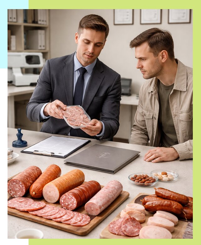 Сертификация колбасных изделий в Анапе от 7788 р. | Алешин-Нпа