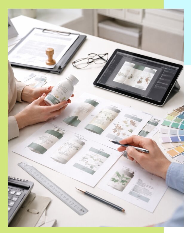 Профессиональная разработка дизайна и текста этикетки продукции в Анапе